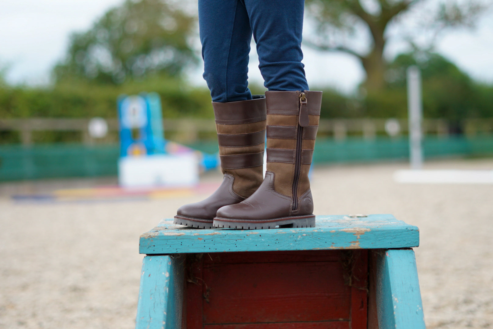 Todhpurs brown country boots for small children