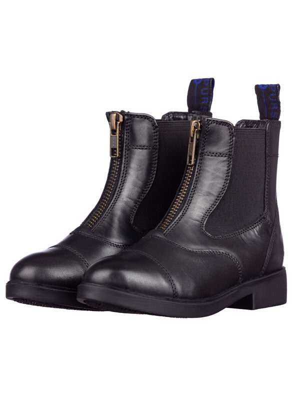 Black Riding Boots with Zips