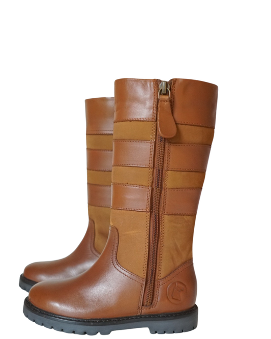 Tan Leather Country Boots