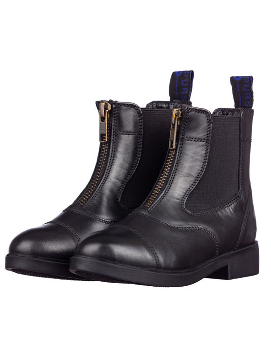 Black Riding Boots with Zips