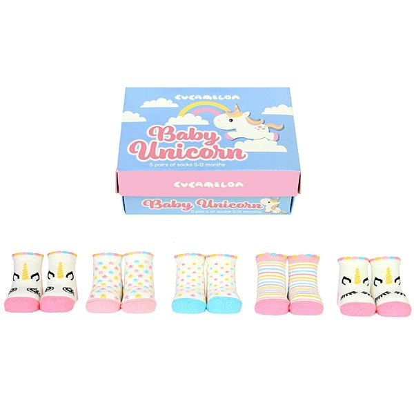 Baby Unicorn Gift Box Socks